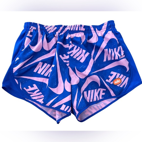 Nike GIRLS YOUTH L Athletic Shorts in Blue and Pink. So cute! - Picture 1 of 3